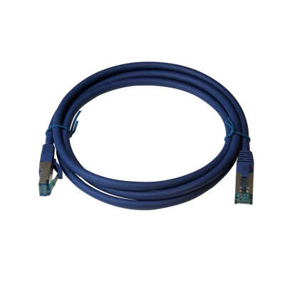 IT-BUDGET Vollkupfer Premium Patchkabel - Cat.6A blau