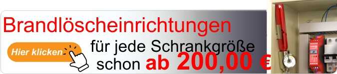 Brandlöscheinrichtungen schon ab 200 EUR