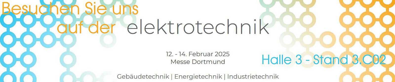 Messe Elektrotechnik Dortmund 12. - 14. Februar 2025