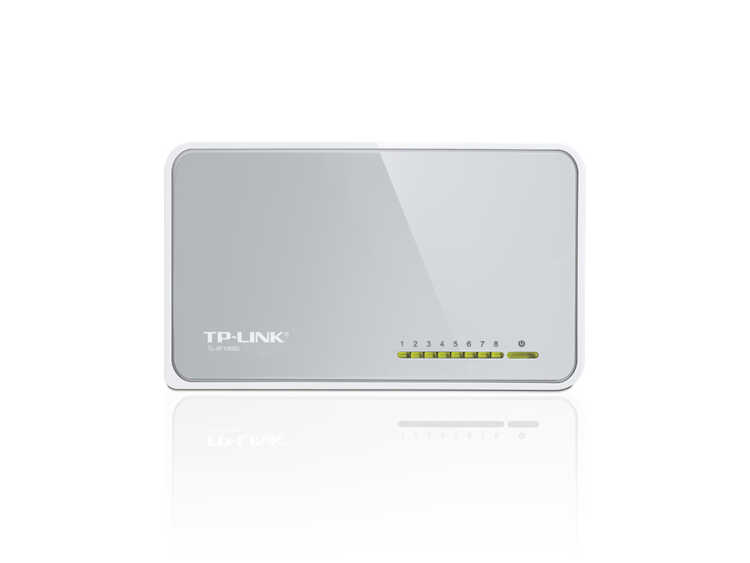 TP-LINK TL-SF1008D 8x 10/100Mbit/s Ports Desktop Switch - unmanaged