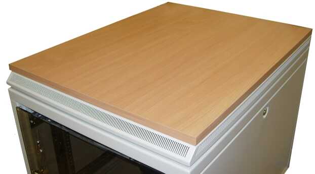 Deko-Holzplatte "Buche" für SZB IT / Silence Rack - für Schrankgrundmaße B 600 x T 1.000 mm