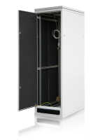 Schallgedämmter Serverschrank SILENCE RACK - 42 HE - 4 SILENT-Lüfter - 600 x 800 mm - Vollblechtüren - lichtgrau