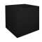 Schallgedämmter 19"-Schrank SILENCE RACK Office - 12 HE - 1 SILENT-Lüfter - BxT 600x600 mm - Glastür - schwarz