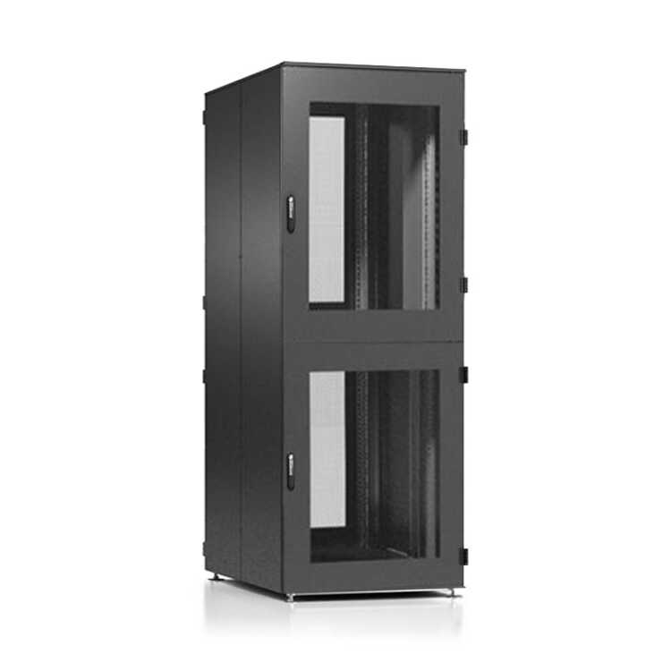 Schäfer IS-1 19"-Colocationrack - BHT 800x2000x1000mm - 2 Abteile - je 21 HE - schwarz