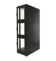 Schäfer IS-1 19"-Colocationrack - BHT 600x2200x1200mm - 3 Abteile - je 14 HE - schwarz