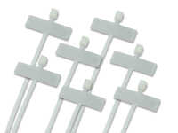Kabelbinder mit Beschriftungsfeld quer 2,6 cm x 0,8 cm Länge 20 cm 100 Stück 