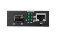 Medienkonverter - SFP 10/100/1000Base-T to SFP Open Slot - Incl. PSU Without SFP Module