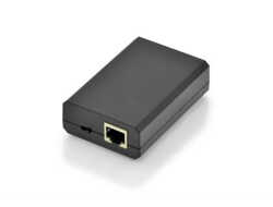 Gigabit PoE af Splitter -10/100/1000 Mbps - 12W Eingang: 802.3af - Ausgang: 5V/2A - 9V/1 -5A - 12V/1A - Kunststoff-Gehäuse - schwarz