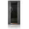 Schallgedämmter Serverschrank SILENCE RACK - 24 HE - 2 SILENT-Lüfter - 600 x 600 mm - Sichttür - Vollblechtür - schwarz
