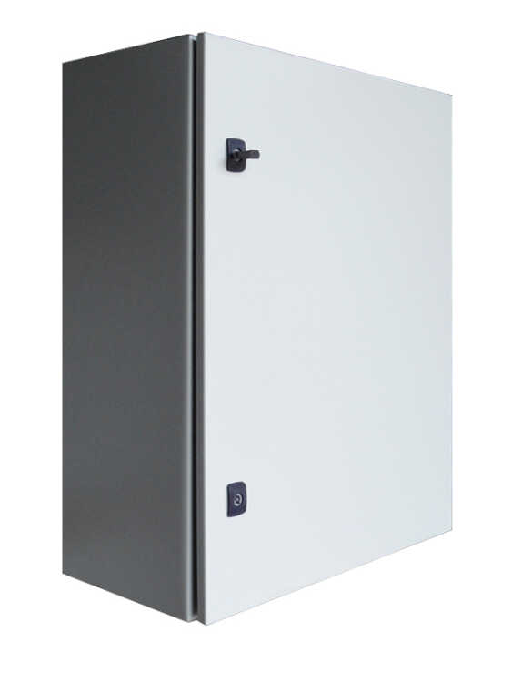 19"-Netzwerkschrank MAS - 17 HE - Vollblechtür - hoher Schutz IP 66 - HBT 800 x 600 x 400 mm - lichtgrau