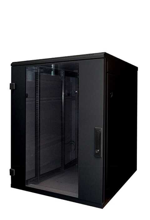 19"-Serverschrank/Netzwerkschrank RMA von TRITON - 18 HE - BxT 600 x 600 mm - schwarz