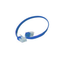 Quality Patchkabel Slimline - extra flach - super flexibel - U/UTP - Cat. 6 - blau - 0,25 m