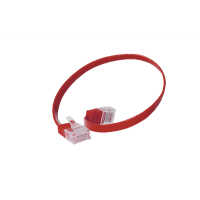 Quality Patchkabel Slimline - extra flach - super flexibel - U/UTP - Cat. 6 - rot - 0,5 m