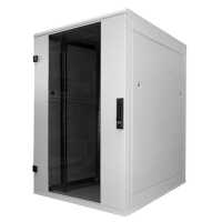 19"-Serverschrank/Netzwerkschrank RZA von TRITON - 27 HE - BxT 800x1000 mm - Front-Sichttür - Blechrückwand - lichtgrau- zerlegbar