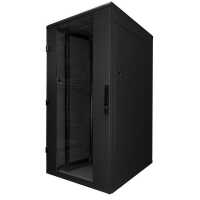 19"-Serverschrank/Netzwerkschrank RZA von TRITON - 37 HE - BxT 800x900 mm - Front-Sichttür - Blechrückwand - zerlegbar - schwarz