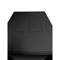 19"-Serverschrank/Netzwerkschrank RZA von TRITON - 37 HE - BxT 800x900 mm - Front-Sichttür - Blechrückwand - zerlegbar - schwarz