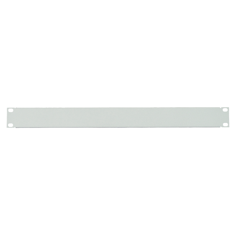 19"-Blindpanel / Blindplatte - 1 HE - Stahlblech - lichtgrau