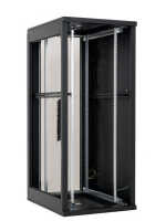 19"-Serverschrank/Netzwerkschrank RMA von TRITON - 42 HE - BxT 800x800 mm - schwarz - perforierte Türen