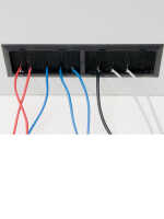 19"-Serverschrank/Netzwerkschrank RMA von TRITON - 42 HE - BxT 800x800 mm - lichtgrau - perforierte Türen