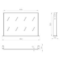 19" Fachboden - 300 mm Tiefe - 1 HE - 15 Kg Traglast - schwarz