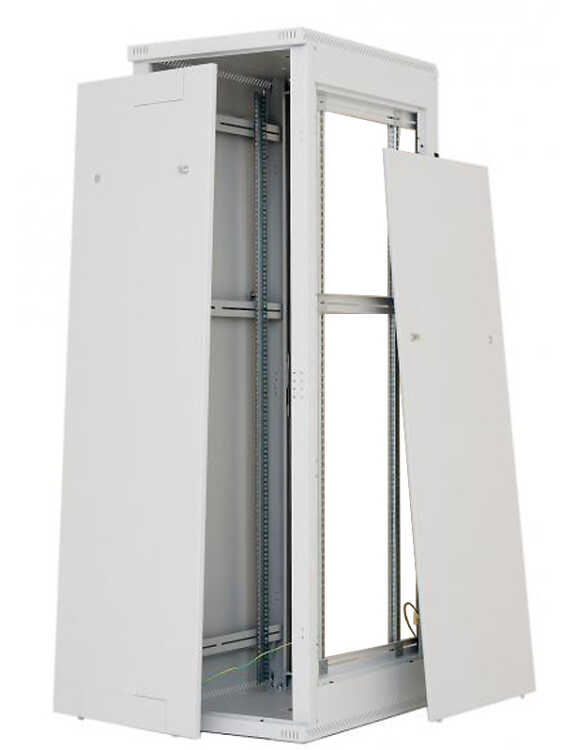 19-Serverschrank/Netzwerkschrank RMA von TRITON - 42 HE - BxT 600x800 mm - lichtgrau - perforierte Türen