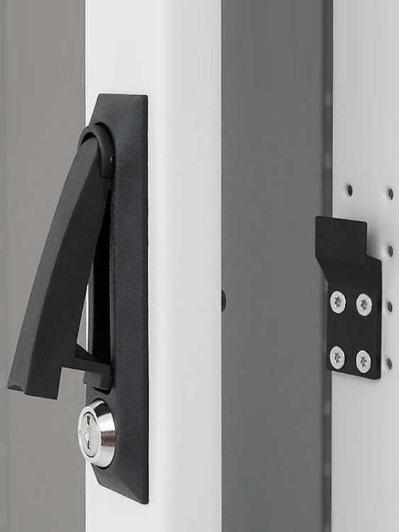 19-Serverschrank/Netzwerkschrank RMA von TRITON - 42 HE - BxT 600x800 mm - lichtgrau - perforierte Türen