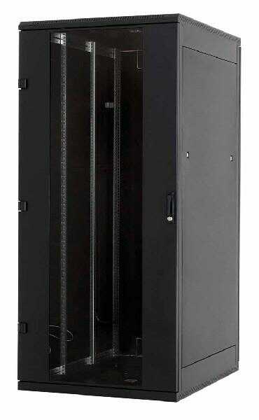 19"-Serverschrank/Netzwerkschrank RMA von TRITON - 45 HE - BxT 800x1000 mm - schwarz - Sichttür - RückWAND
