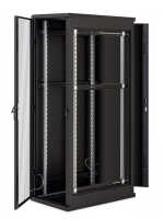 19"-Serverschrank/Netzwerkschrank RMA von TRITON - 45 HE - BxT 600x600 mm - schwarz - Sichttür - RückWAND