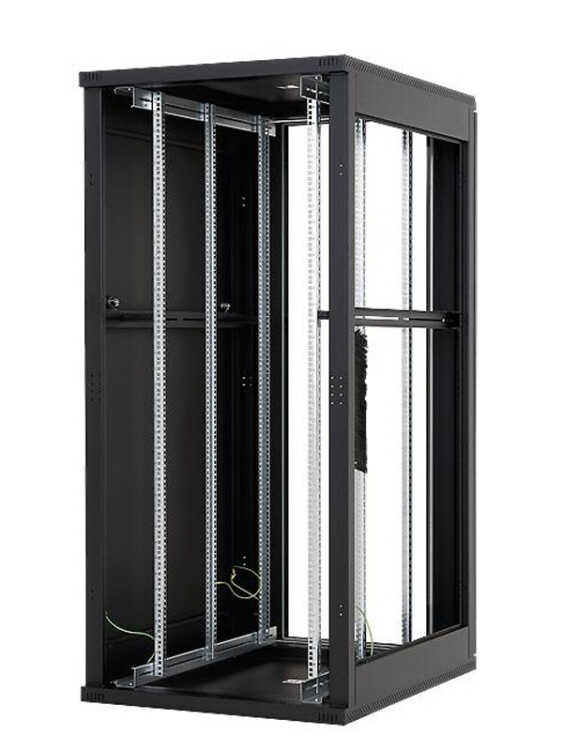 19-Serverschrank/Netzwerkschrank RMA von TRITON - 45 HE - BxT 800x800 mm - schwarz - Sichttür - RückWAND