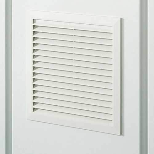 Filterlüfter IP54 von SCHÄFER IT-SYSTEMS - 230 V Aktiv-Ventilator - 163 m³/h Luftdurchsatz - HxBxT 148x148x64,5 mm - lichtgrau