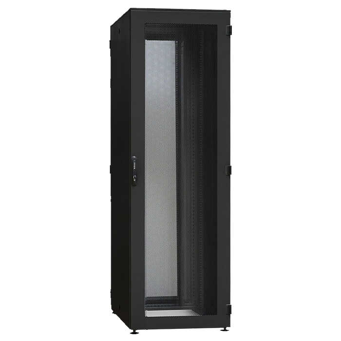 IS-1 High-End Serverrack von SCHÄFER - perforierte Türen - 43 HE - BxT 600x1000 mm - schwarz