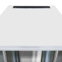 IS-1 High-End Serverrack von SCHÄFER - perforierte Türen - 43 HE - BxT 800x1000 mm - lichtgrau