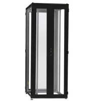 IS-1 High-End Serverrack von SCHÄFER - perforierte, geteilte Doppeltüren - 43 HE - Anreihschrank - BxT 800x1000 mm - schwarz