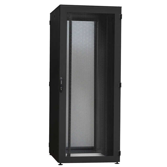 IS-1 High-End Serverrack von SCHÄFER - perforierte Türen - 43 HE - BxT 800x900 mm - schwarz