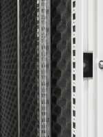 Schallgedämmter Serverschrank SCHÄFER IS-1 silenced - 43 HE - BxT 600x1000 mm - Sichttür - Vollblechtür - Sockel - 4 Silent-Ventilatoren - lichtgrau