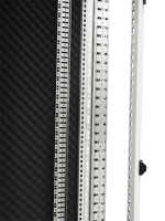 Schallgedämmter Serverschrank SCHÄFER IS-1 silenced - 43 HE - BxT 600x1000 mm - Sichttür - Vollblechtür - Sockel - 4 Silent-Ventilatoren - lichtgrau