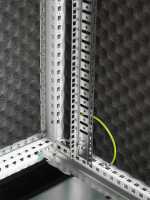 Schallgedämmter Serverschrank SCHÄFER IS-1 silenced - 43 HE - BxT 600x1000 mm - Sichttür - Vollblechtür - Sockel - 4 Silent-Ventilatoren - lichtgrau