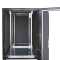 Schallgedämmter Serverschrank SCHÄFER IS-1 silenced - 25 HE - BxT 800x800 mm - Sichttür - Vollblechtür - Sockel - 2 Silent-Ventilatoren - schwarz