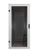 19"-Serverschrank/Netzwerkschrank RZA von TRITON - 32 HE - BxT 600x900 mm - Front-Sichttür - RückWAND - lichtgrau - zerlegbar