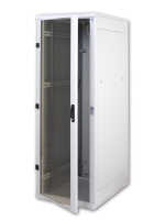 19"-Serverschrank/Netzwerkschrank RZA von TRITON - 42 HE - BxT 600x800 mm - Front-Sichttür - RückWAND - lichtgrau - zerlegbar