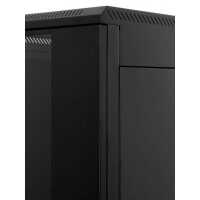 19"-Serverschrank/Netzwerkschrank RZA von TRITON - 42 HE - BxT 800x800 mm - Front-Sichttür - RückWAND - zerlegbar - schwarz