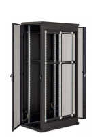 19"-Serverschrank/Netzwerkschrank RZA von TRITON - 37 HE - BxT 800x1000 mm - perforierte Türen - zerlegbar - schwarz