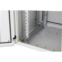 19"-Serverschrank RIE von TRITON - Schutzgrad IP54 - 42 HE - BxT 800 x 1000 mm - Sichttür - Rückwand - lichtgrau