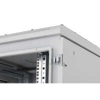 19"-Serverschrank RIE von TRITON - Schutzgrad IP54 - 42 HE - BxT 800 x 1000 mm - Sichttür - Rückwand - lichtgrau