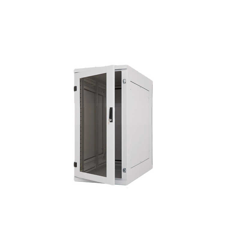 19"-Serverschrank RIE von TRITON - Schutzgrad IP54 - 27 HE - BxT 600 x 1000 mm - Sichttür - Rückwand - lichtgrau
