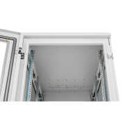 19"-Serverschrank RIE von TRITON - Schutzgrad IP54 - 27 HE - BxT 600 x 1000 mm - Sichttür - Rückwand - lichtgrau