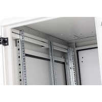 19"-Serverschrank RIE von TRITON - Schutzgrad IP54 - 27 HE - BxT 600 x 1000 mm - Sichttür - Rückwand - lichtgrau