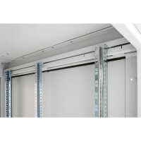 19"-Serverschrank RIE von TRITON - Schutzgrad IP54 - 27 HE - BxT 600 x 1000 mm - Sichttür - Rückwand - lichtgrau