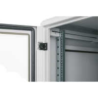 19"-Serverschrank RIE von TRITON - Schutzgrad IP54 - 27 HE - BxT 600 x 1000 mm - Sichttür - Rückwand - lichtgrau