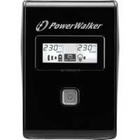 POWERWALKER by BLUEWALKER Line-Interactive USV-Anlage - VI 650 LCD 650 VA 2 x Schuko-Ausgänge Tower-Gehäuse